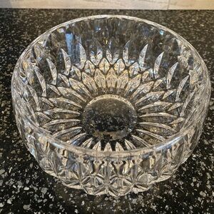 Elegant Clear Glass Decorative Bowl